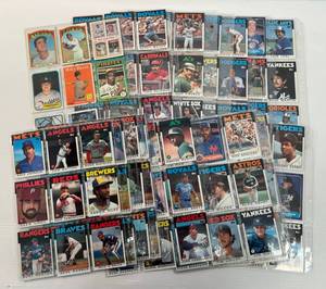 lot 54 image: Group Of Misc. Baseball Cards In Protective Sleeves
