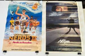 lot 90 image: Two 1980s Movie Theatre Posters 1 (Revenge Of The Nerds)  1(The Hitcher) 27 x 40