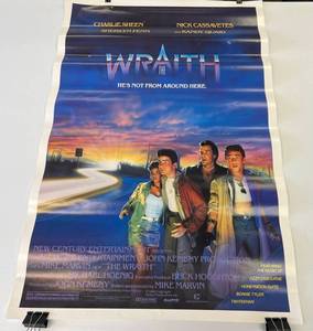 lot 92 image: 1986 Movie Theatre PosterThe Wrath 27 x 40