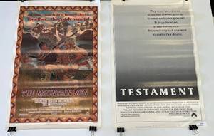 lot 97 image: Two 1980s Movie Theatre Posters 1 (The Mountain Men)  1(Testament) 27 x 40