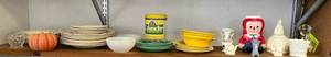 lot 108 image: Shelf Full Of Misc. Vintage Items