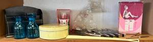 lot 114 image: Shelf Full Of Misc. Vintage Items