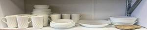 lot 178 image: Shelf Full Of Misc. Corelle Dinnerware