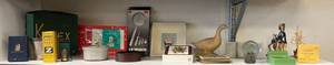 lot 182 image: Shelf Full Of Misc. Vintage Items