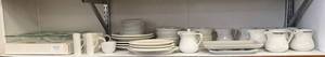 lot 195 image: Shelf Full Of Misc. Dinnerware Including Shenango And More