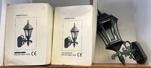 lot 197 image: Three Outdoor Decorative Lamps NIB