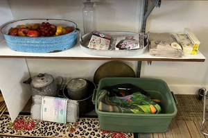 lot 206 image: Two Shelves Full Of Misc. Vintage Items