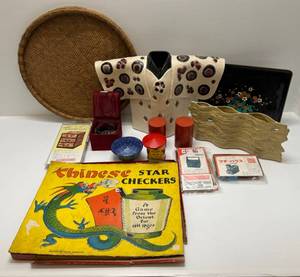 lot 219 image: Large Group Of Misc. Vintage Oriental Items Including Toyo Pottery And More
