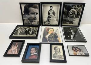 lot 225 image: Group Of Framed Autographed Photos Of Opera Singers
