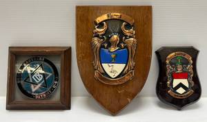 lot 235 image: Three Vintage Plaques