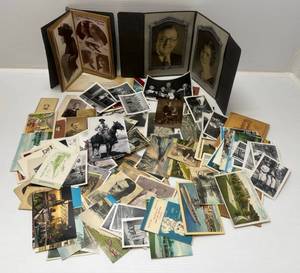 lot 248 image: Group Of Vintage Misc. Postcards And And Photos