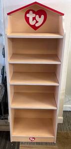 lot 268 image: Large Wooden Beanie Babie Store Display Rack 68T x 24W X 16D
