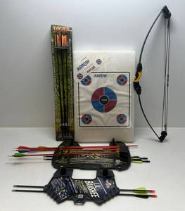 lot 269 image: Junior Archery Group Including Bow, Arrows And Target