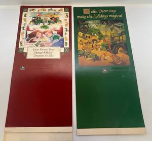 lot 281 image: 1990s John Deere Christmas Store Counter Top Display Pieces