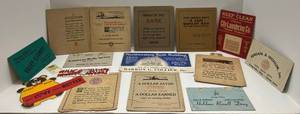 lot 284 image: Very Old Misc. Cardboard Advertisement Prints (All Have Condition Issues Please See Photos)