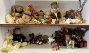 lot 296 image: Two Shelves Full Of Misc. Stuffed Bears And More