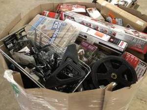 Mix lot of Small Houseware items, Garage items, Customer returns Review all pictures
