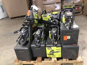 Mix lot of Ryobi Chainsaws, Various models and conditions Customer returns Review all pictures