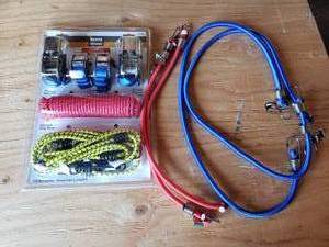 lot 1 image: Ratchet Straps, Rope and Bungees