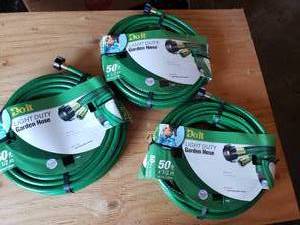 lot 11 image: Lot of 3 50 Light Duty Garden Hoses