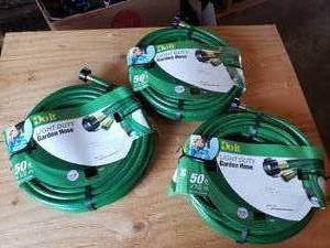 lot 13 image: Lot of 3 50 Light Duty Garden Hoses