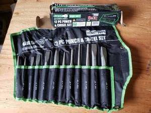 lot 48 image: 12 Piece Punch and Chisel Set