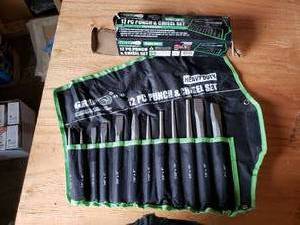 lot 50 image: 12 Piece Punch and Chisel Set