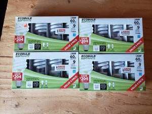 lot 66 image: Lot of 4 Boxes of 60 Watt Ecobulbs