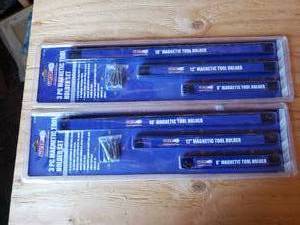 lot 75 image: 2 packages of 3 PC Magnetic Tool Holder Sets