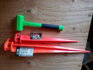 lot 103 image: Stakes and Plastic Hammer