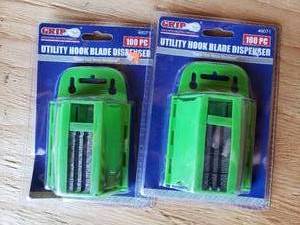 lot 129 image: Lot of 2 - 100 PC Utility HOOK Blades