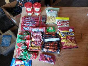 lot 135 image: Mixed Lot of Expired and Deformed Snacks