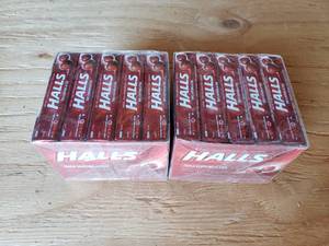 lot 138 image: Lot of 2 Packages of 180 Each Cherry Halls Expired 26 Jan 2019