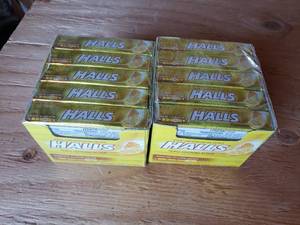 lot 140 image: Lot of 2 Packages of 180 Each Honey Lemon Halls Expired 12 Jan 2019