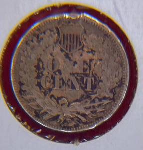 1863 Indian Head One Cent Coin FineVery Fine (F-VF)
