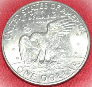 1971 Eisenhower Dollar Coin Circulated FineVery Fine (F-VF)