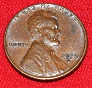 Lot of (5) Rolled Copper Pennies