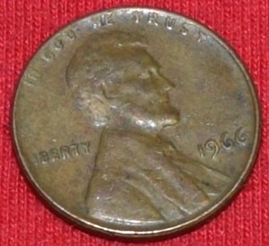 Lot of (5) Rolled Copper Pennies
