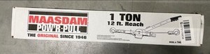 lot 6 image: Maasdam 2,000 lb. 1-Ton Capacity 12 ft. Max Lift 151 Leverage Winch Puller Come Along Tool with 12 ft. of Cable Included