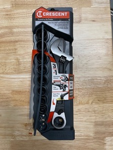 lot 15 image: Crescent 38 in. Drive Pass-Thru Adjustable Wrench Set (11-Piece) - missing pieces