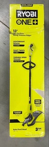 lot 31 image: Ryobi ONE 18V 13 in. Cordless Battery String Trimmer (Tool Only)