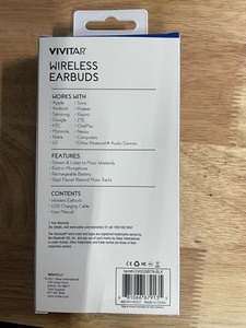 lot 93 image: 6 sets of New Vivitar Wireless Earbuds