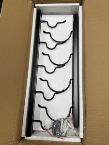 lot 127 image: 9 Bottle Metal Wine Rack