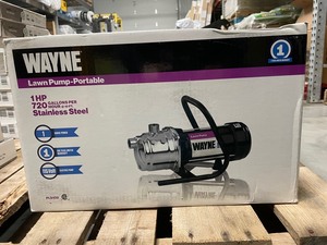 lot 141 image: New Wayne 1 HP Stainless Steel Portable Sprinkler Pump