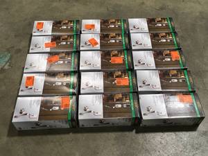 lot 1 image: assorted Lot of Defiant  Castle Satin Nickel Entrance Door Handleset with Hartford Interior Knob