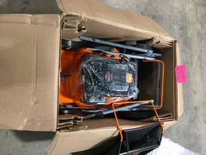 lot 9 image: YARDMAX  21 in. 170cc 3-in-1 Gas Walk Behind Push Lawn Mower with High Rear Wheels Customer returns Review all pictures