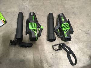lot 21 image: Lot of 2 PRO 130 MPH 610 CFM 60V Battery Cordless Handheld Leaf Blower (Tool-Only) Customer returns Review all pictures