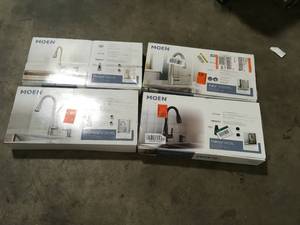 lot 31 image: MOEN  Adler Single-Handle Pull-Down Sprayer Kitchen Faucet with Power Clean and Reflex in Spot Resist Stainless Customer returns Review all pictures