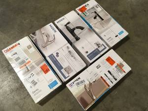 lot 35 image: Lot with Assorted MOEN Bathroom Faucets review all pictures