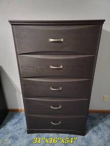 lot 6 image: Modern Contemporary Matte Black Highboy